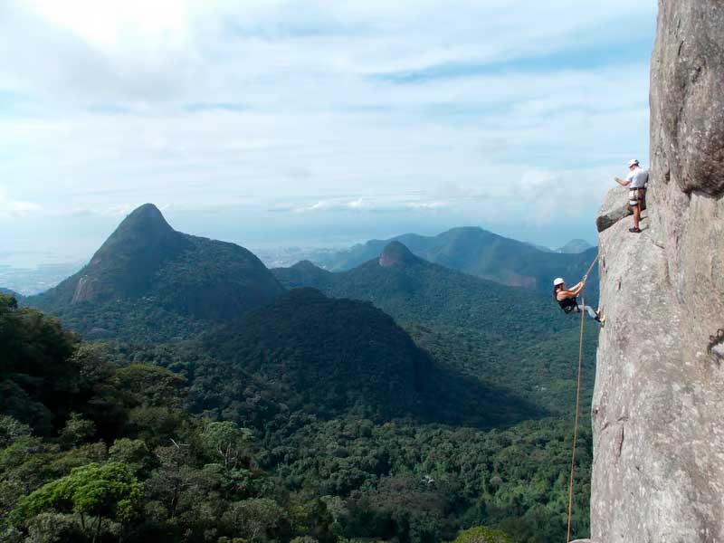 Trilha e Rapel no Bico do Papagaio - Floresta da Tijuca - Rio de Janeiro