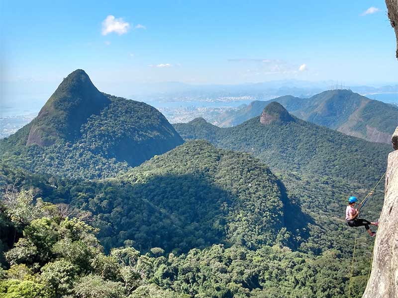 Trilha e Rapel no Bico do Papagaio - Floresta da Tijuca - Rio de Janeiro