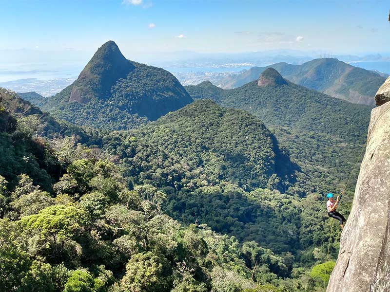 Trilha e Rapel no Bico do Papagaio - Floresta da Tijuca - Rio de Janeiro