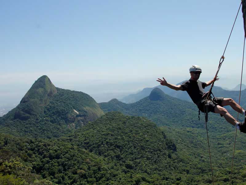 Trilha e Rapel no Bico do Papagaio - Floresta da Tijuca - Rio de Janeiro