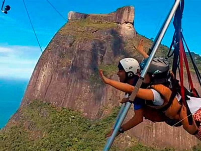 Voo Duplo de Asa Delta no Rio de Janeiro