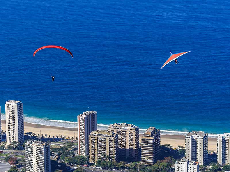 Voo Duplo de Asa Delta no Rio de Janeiro